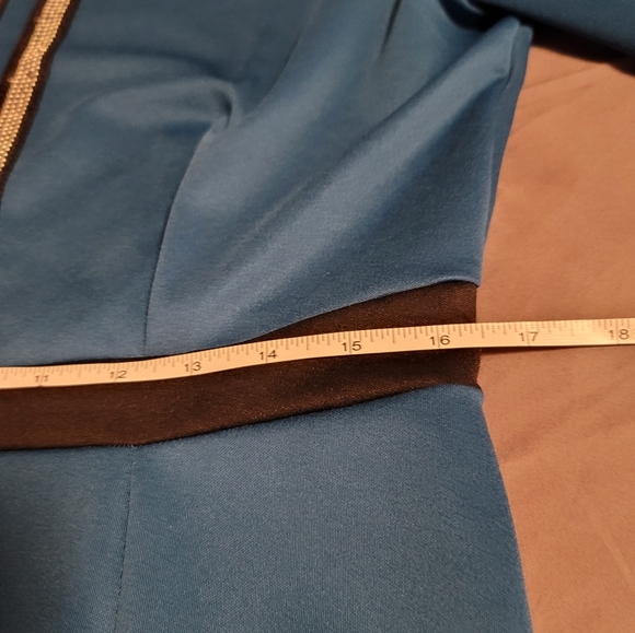 Kardashian Kollection Long Sleeve Beaded Bright Blue Bodycon Dress in XL - Picture 7 of 8